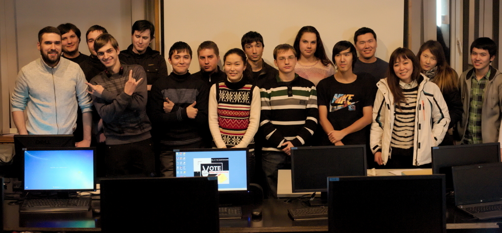 Our proud PHP Team Leader (on the left) with students successfully passed the course