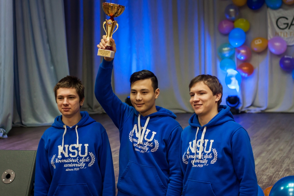 The team of the Novosibirsk State University — the winners in Barnaul group