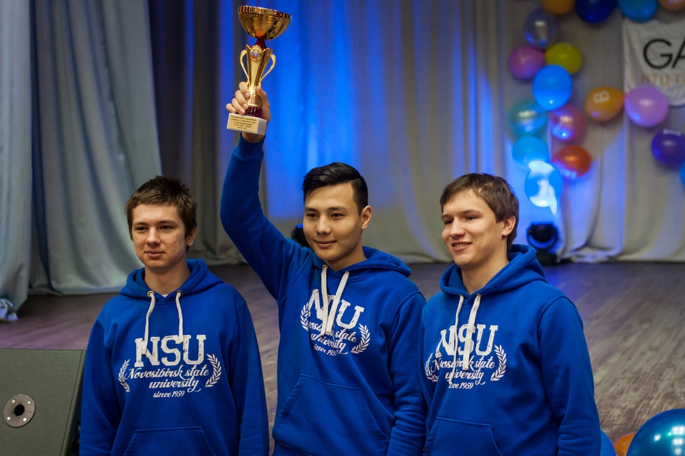 The team of the Novosibirsk State University — the winners in Barnaul group The team of the Novosibirsk State University — the winners in Barnaul group